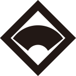 隅立て角に地紙紋