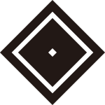 隅立て角に隅立て一つ目紋