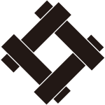 隅立て組み井筒紋