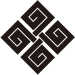 隅立て結び稲妻紋