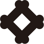 隅立て撫で井筒紋