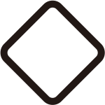 隅立て撫で角紋