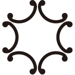 隅立て外六つ鐶紋