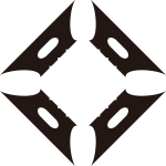 隅立て四つ三味駒紋