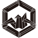 竹亀甲に折鶴紋