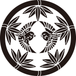 竹笹の丸に雀紋