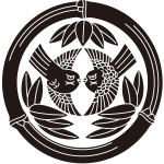 竹輪笹に対い雀紋