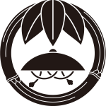 竹笹の丸に笠紋