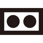 垂れ角に二つ星紋