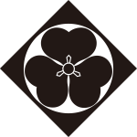 鉄砲角に片喰紋