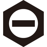 鉄砲亀甲に一つ引き紋