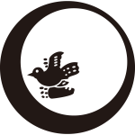 月輪に飛び鳥紋