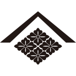 山形に四つ花菱紋