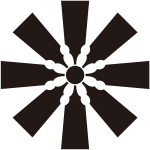 八つ羽子板車紋