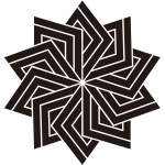 八つ捻じ稲妻菱紋