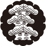 雪持ち地抜き三階松紋