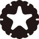 雪に地抜き大文字紋