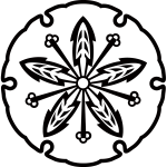 雪輪に蒲公英紋