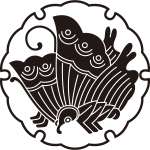 雪輪に揚羽蝶紋