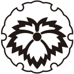 雪輪に中陰鬼蔦紋