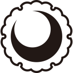 雪輪に半月紋