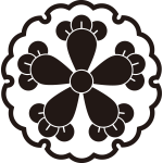 雪輪に五つ丁子紋
