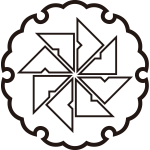 雪輪に陰四つ目車紋