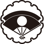 雪輪に重ね日の丸扇紋