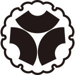 雪輪に三つ地紙紋