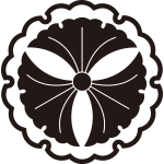 雪輪に三つ銀杏紋