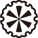 雪輪に六つ日足紋