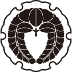 雪輪に下り藤紋